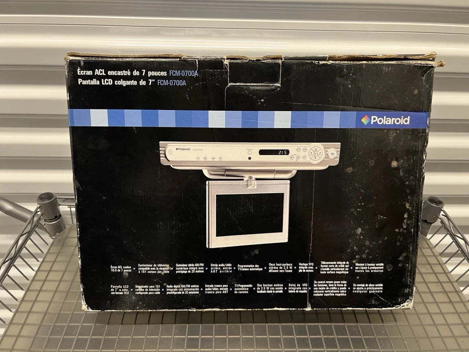 Polaroid FCM-0700A 7-Inch Under the Cabinet Rare LCD TV Open box - Image 2 of 4