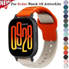 22mm Silicone Strap for Redmi Watch 5 Active SmartWatch Replacement Band for Red