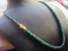 Video Certified Natural A Jade Jadeite Circle Bead Necklace 22 inches 123486 TS