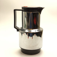 Rotpunkt Thermoskanne Chrom 1L | Busse Design | Isolierkanne Retro Vintage