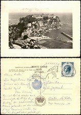 Postcard Monaco Palais 1958  gel. Stamp Brief...
