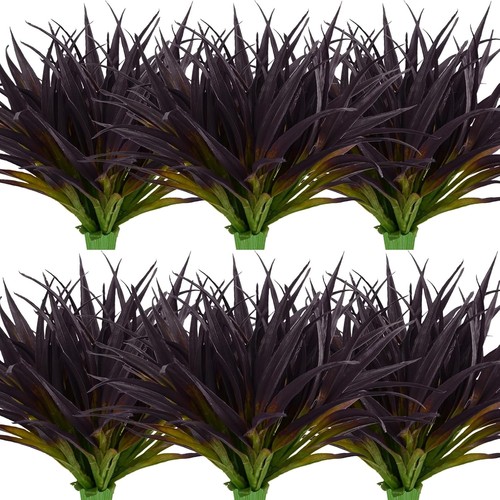 Sturdy 24Pcs Artificial Grass Plants - Perfect for Window Boxes and Gardens - Picture 3 of 9