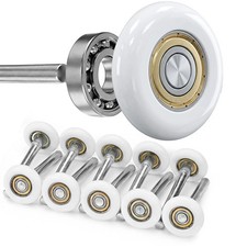 Terpheety Nylon Garage Door Rollers 10 Pack - 2" Quiet Garage Door Wheels Rep