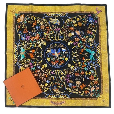 Excellent  HERMES C90 ''PIERRES d' ORIENT et d' OCCIDENT''  Scarf  Authentic w/Box