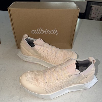 Allbirds Tree Flyer 2 Mens Sz 9.5 Flash Orange White Running Shoes Sneakers Box