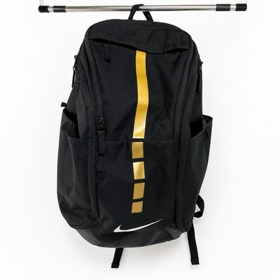 Nike Hoops Elite Pro Backpack BA5554-011 Black Gold Basketball Gym Bag