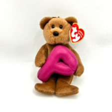 Ty Alphabet Beanie P the Teenie Beanie Baby Bear 2005