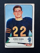 1954 Bowman Football #23 George Blanda Chicago Bears HOF VG-EX