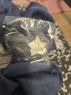 4 Four Year Amaversary Anniversary Employee Peccy Pin Gold Star Hat Lapel Vest