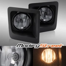 ModifyStreet For 2014-2017 GMC Sierra 1500/2500/3500 Smoke Black Fog Lights Pair