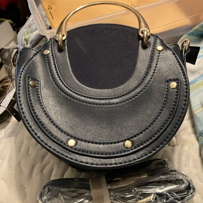  New with tags Lulus Tinley Navy Blue Circle Purse   