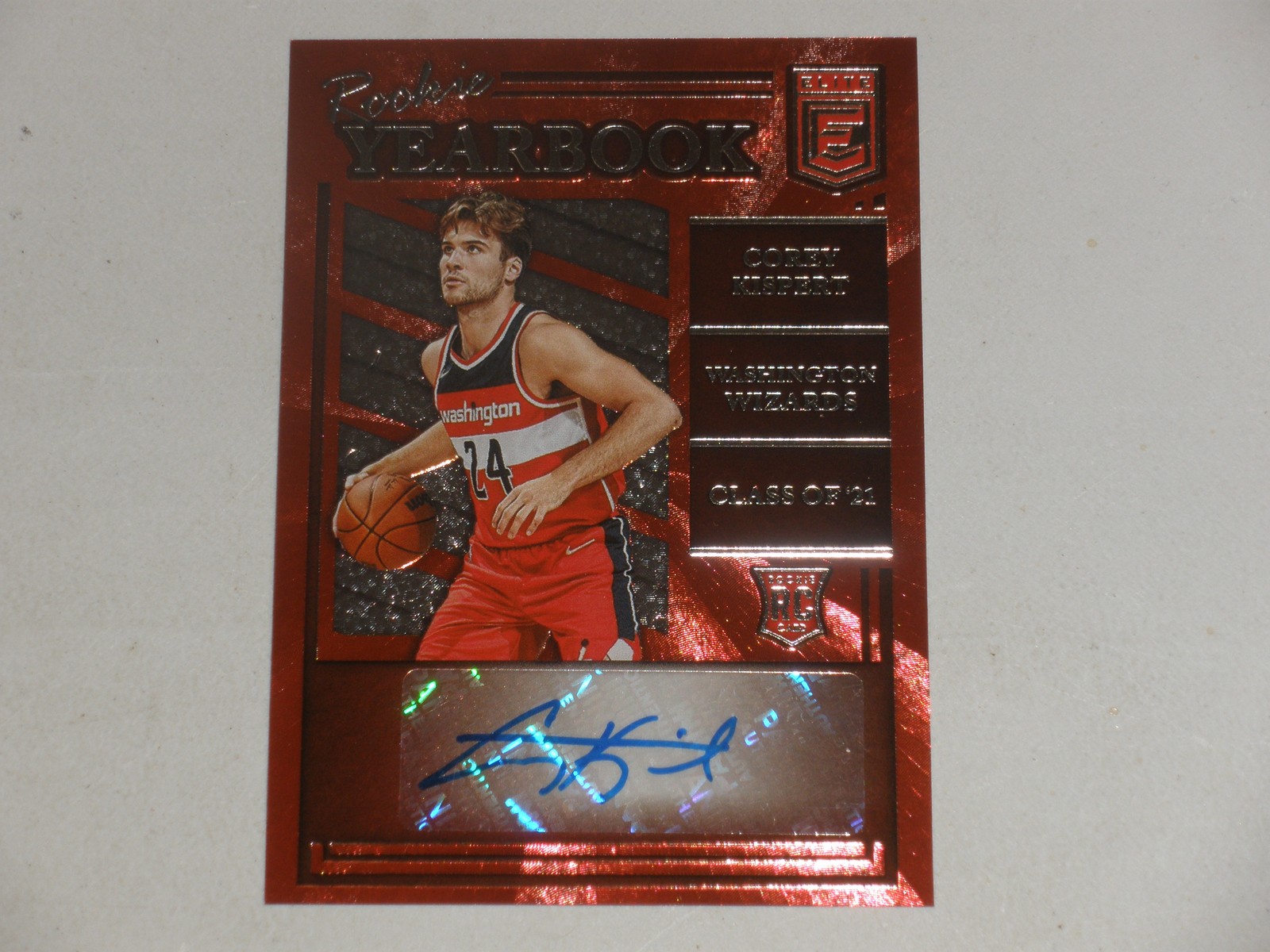 2021-22 Donruss Elite Rookie Yearbook Autograph Auto #CKI Corey Kispert RC