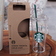 Starbucks Minimalist Style Series Tazas de pajita de plástico transparente Taza de café helado