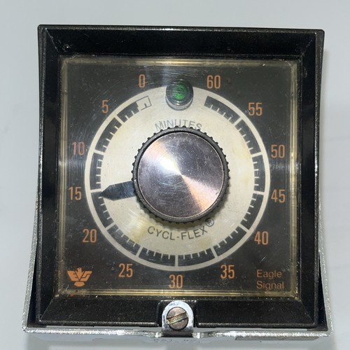 🇺🇸EAGLE SIGNAL TYPE HP56A6 CYCLE-FLEX TIMER 0-60 MINUTES 120V