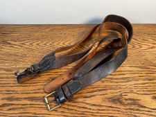 ANTIQUE LEATHER BRITISH ARMY BOER WAR ERA SIDE DRUM MILITARY BAND SLING