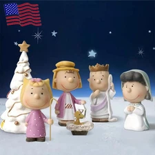 Lenox Peanuts Nativity Christmas Pageant Set for Charlie Brown Linus Gift🎁