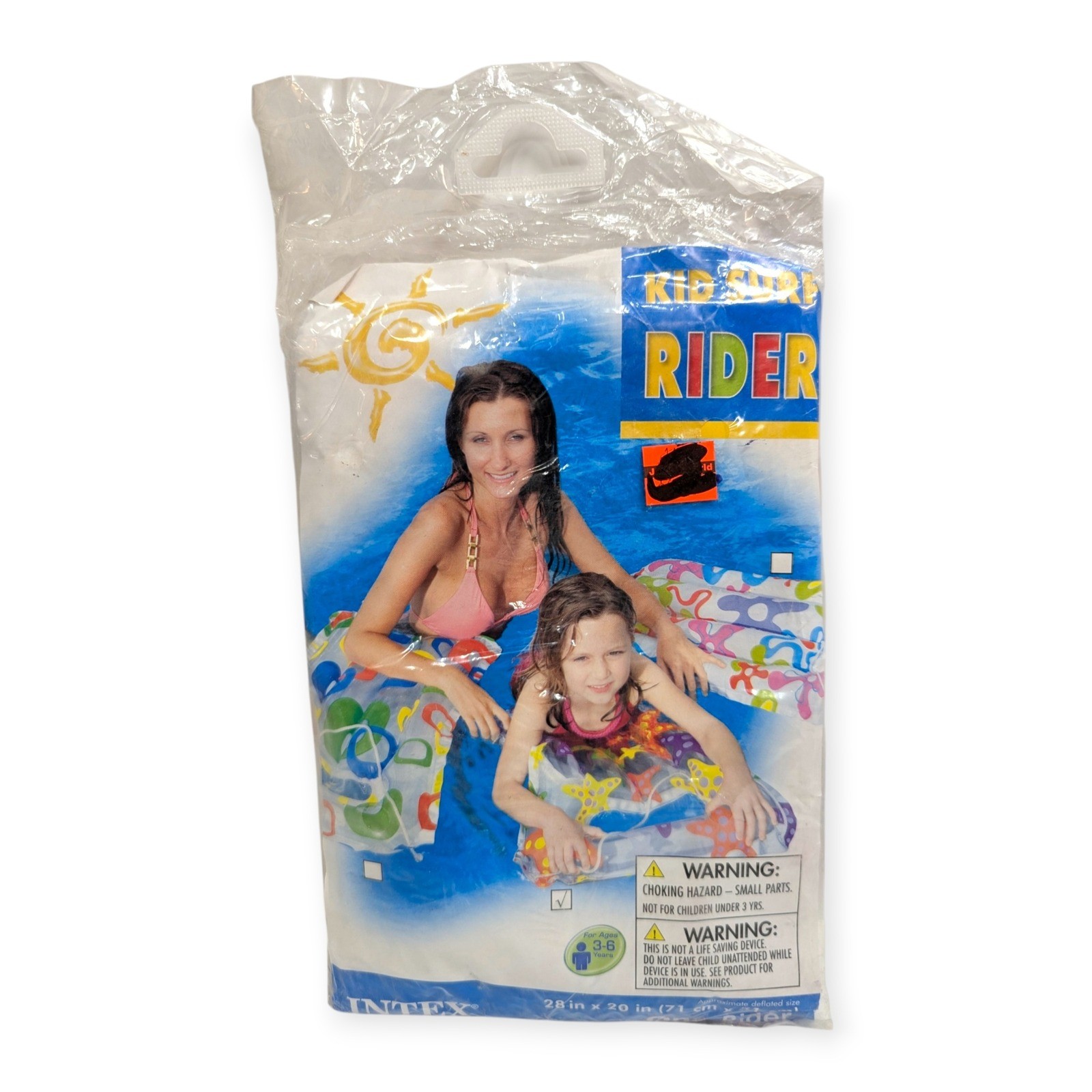 Intex Kid Surf Rider Inflatable Pool Float Starfish Pattern 59160EP Ages 3-6 NEW - Thumbnail 1