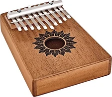Kalimba Thumb Piano  10 Keys — Includes Tuning Hammer and Case — For Meditation