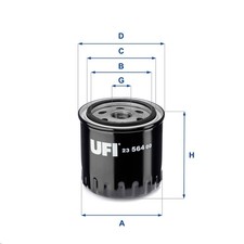 UFI Ölfilter 23.564.00 Anschraubfilter für INFINITI NISSAN RENAULT LAGUNA KT0 FX