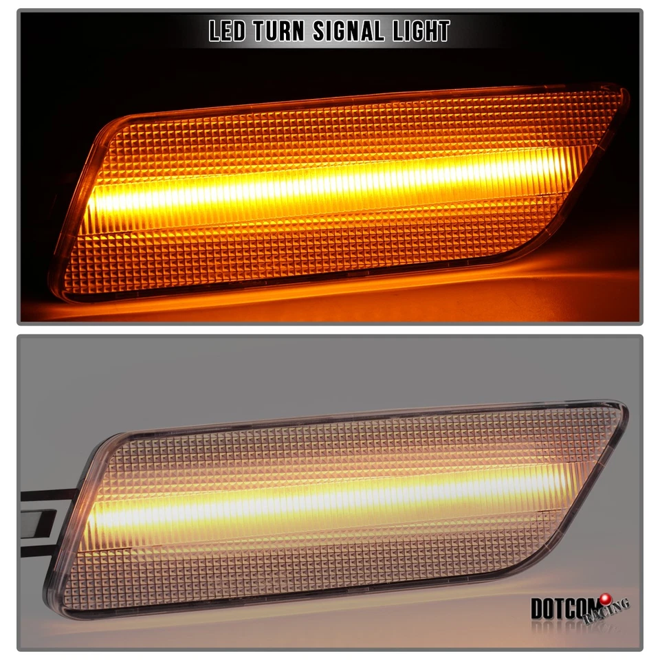 Fit 2014-2022 Porsche Macan Front Bumper LED Side Marker Lights Turn Signal Lamp Foto 3 de 4