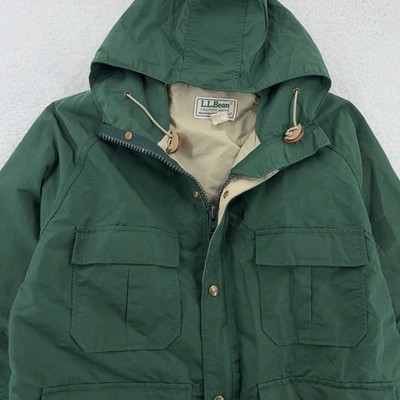 Vintage 90s Bean Baxter State Parka Mens Medium Green Hooded Jacket  Coat