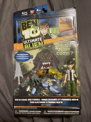 NIB 2010 Ben 10 Ultimate Alien Comic & Figurines BEN & VILGAX Exclusive Figure