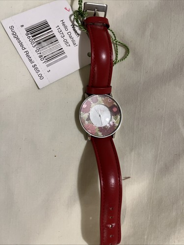 Neu mit Etikett Vera Bradley Uhr - Hello Dahlia #113734-057 (auf einem Kissen in einer Box) 65 $. - Bild 2 von 7
