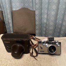 ARGUS Match-Matic C3 BRICK w/50mm f/3.5 35mm Film Camera w/Case  Light Meter