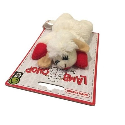 Lamb Chop Catnip Cat 4'' Plush Toy Cream Red