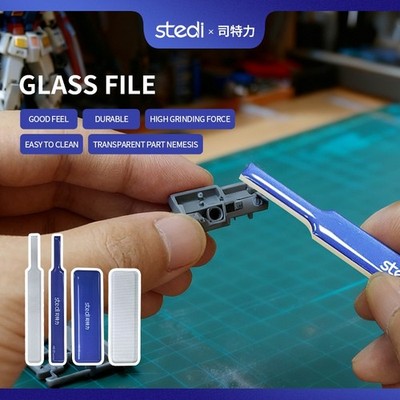 STEDI Glass Polishing File #600-800 Model Sanding File for  Plastic Parts