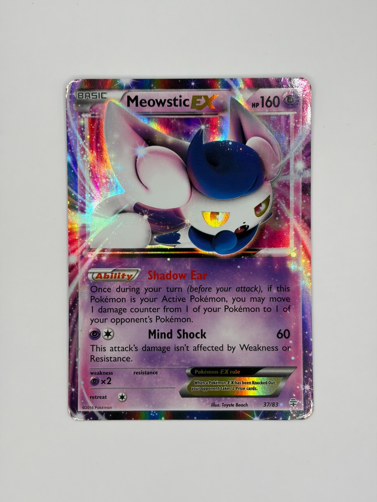 POKEMON TCG - MEOWSTIC EX (37/83) ULTRA RARE - GENERATIONS - LP
