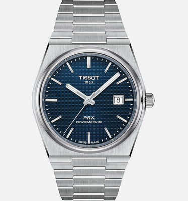 Tissot PRX Powermatic 80 Blue Dial Grey Strap Men's Watch T1374071104100