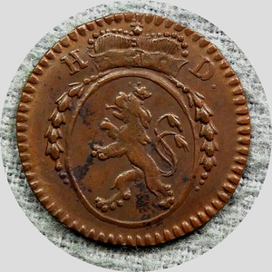 elf Germany Landgraviate of Hesse-Darmstadt 1 Pfennig 1801  Napoleonic Wars