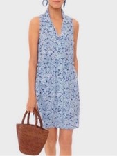Tuckernuck Royal Shirt Dress in Blue Hydrangea. Sleeveless. Coastal. Cottage. M