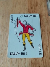 Vintage Joker Single Swap Playing Card Art Old Gaming Poker Game Fun Ads History