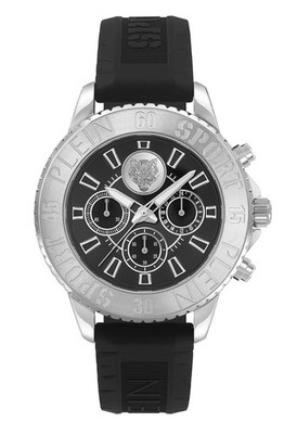 Plein Sport Herren Uhr Chronograph Analog Quarz WARRIOR TECH PS6BA0124 Silikon