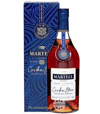 Martell Cordon Bleu Cognac / 40 % Vol. / 0,7 Liter-Flasche in Geschenkverpackung