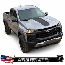 Hood Blackout Rally Racing Stripes -fits 2023 And Up Chevy Colorado Trail Boss