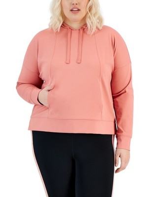 Ideology  Lip Gloss Plus Techy Drawstring-Hood Hoodie 2X NEW $39.50 100160247WN
