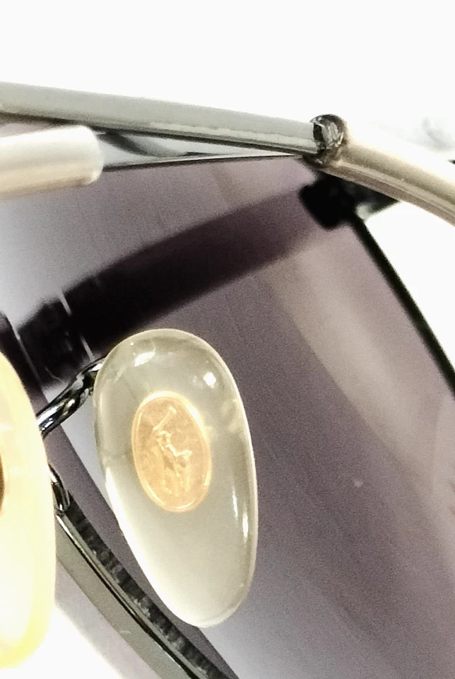 POLO RALPH LAUREN Classic V Aviator Sunglasses 'Shades' Black Made in Japan - Image 3 of 4