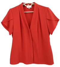 NEW CALVIN KLEIN Womens Polyester Blouse Shor...