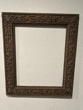 Vintage Faux Carved Wood Ornate Photo Picture Frame