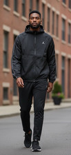 Nike Air Jordan Men's Sport Classic Aviator Jacket FN4537-010 BLACK NEW Size XXL