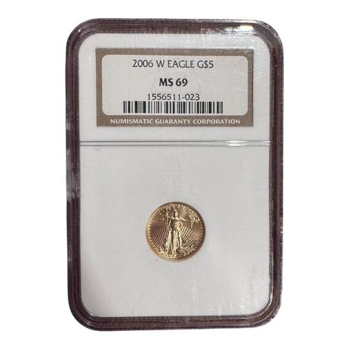 2006 W $5 Gold Eagle MS69 NGC — West Point Mint Strike