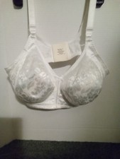Bali Bra 40D Wireless Classic Support DF3372 Cool Comfort Fabric White Wide New