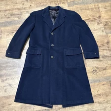 VTG Men's Kashmir & Wool Coat by Stroock Freeman Tailors CRB of Detroit USA READ