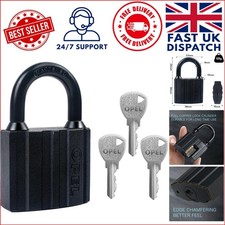 Robust 40mm Heavy Duty Padlock with 3 Keys - Ideal for Storage Units and Fences