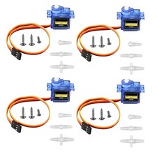 4Pcs SG90 Micro Servo Motor 180 Degree 9G Gear Small, 4pcs Sg90