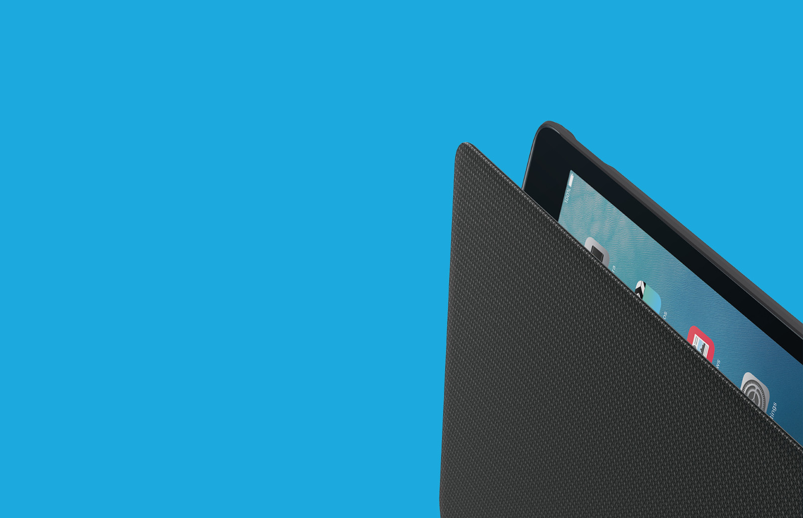 New Logitech Hinge Flexible Protective Folio Case for iPad Air 2 Free Ship