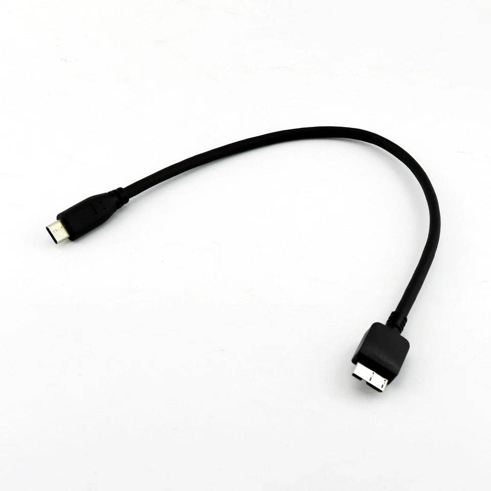 30cm/1ft USB 3.1 Type C to USB 3.0 Micro B Male Data Cable For Tablet Phone HDD - Image 2 of 4